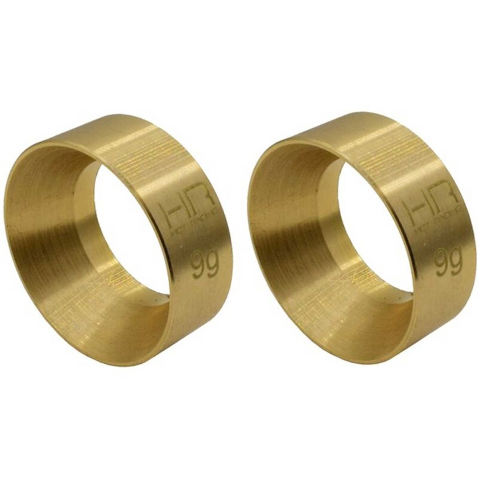 Hot Racing HRASXTF2612H - 9g Brass KMC Machete Wheel Weights: SCX24