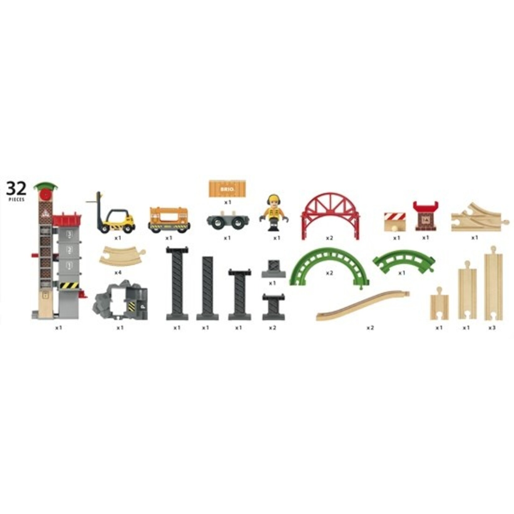 Brio 33887 - Lift & Load Warehouse Set