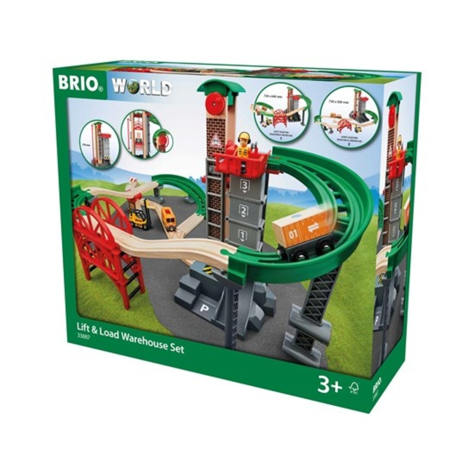 Brio 33887 - Lift & Load Warehouse Set