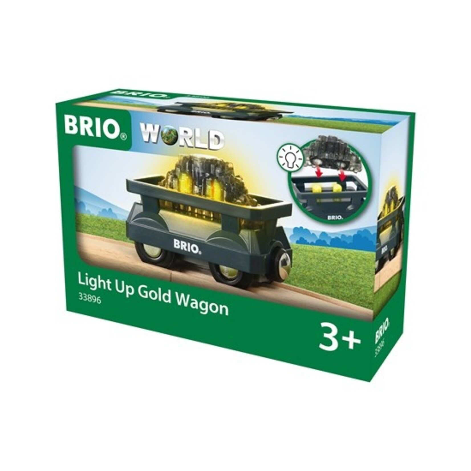 Brio 33896 - Light Up Gold Wagon