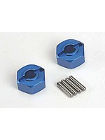 Traxxas 1654X - Wheel Hubs Aluminum - Blue (2)