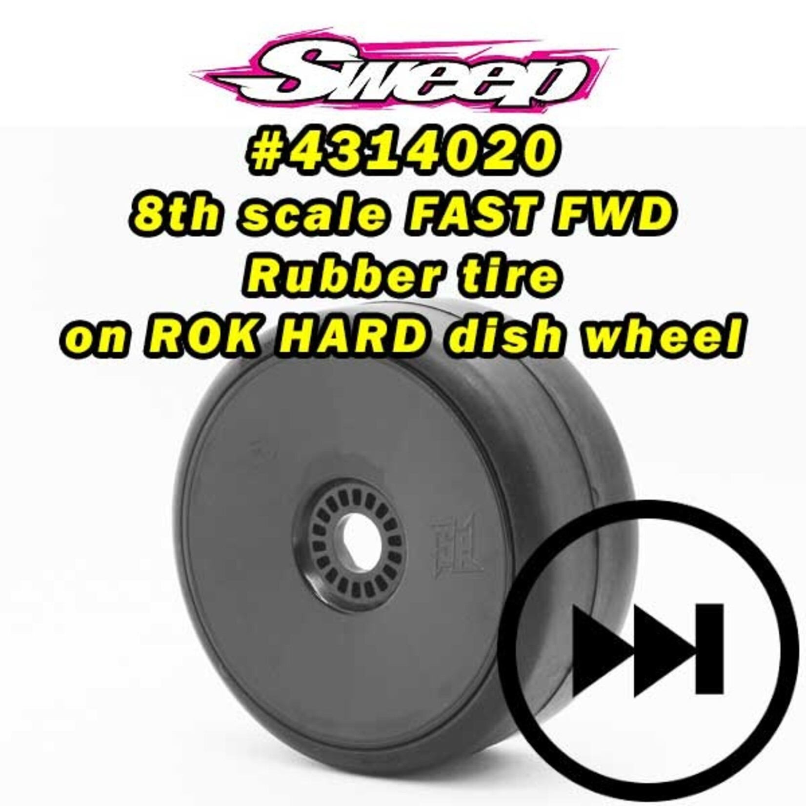SWEEP 4314014 - GT2 Drag 1/8 Belted Black Spoke