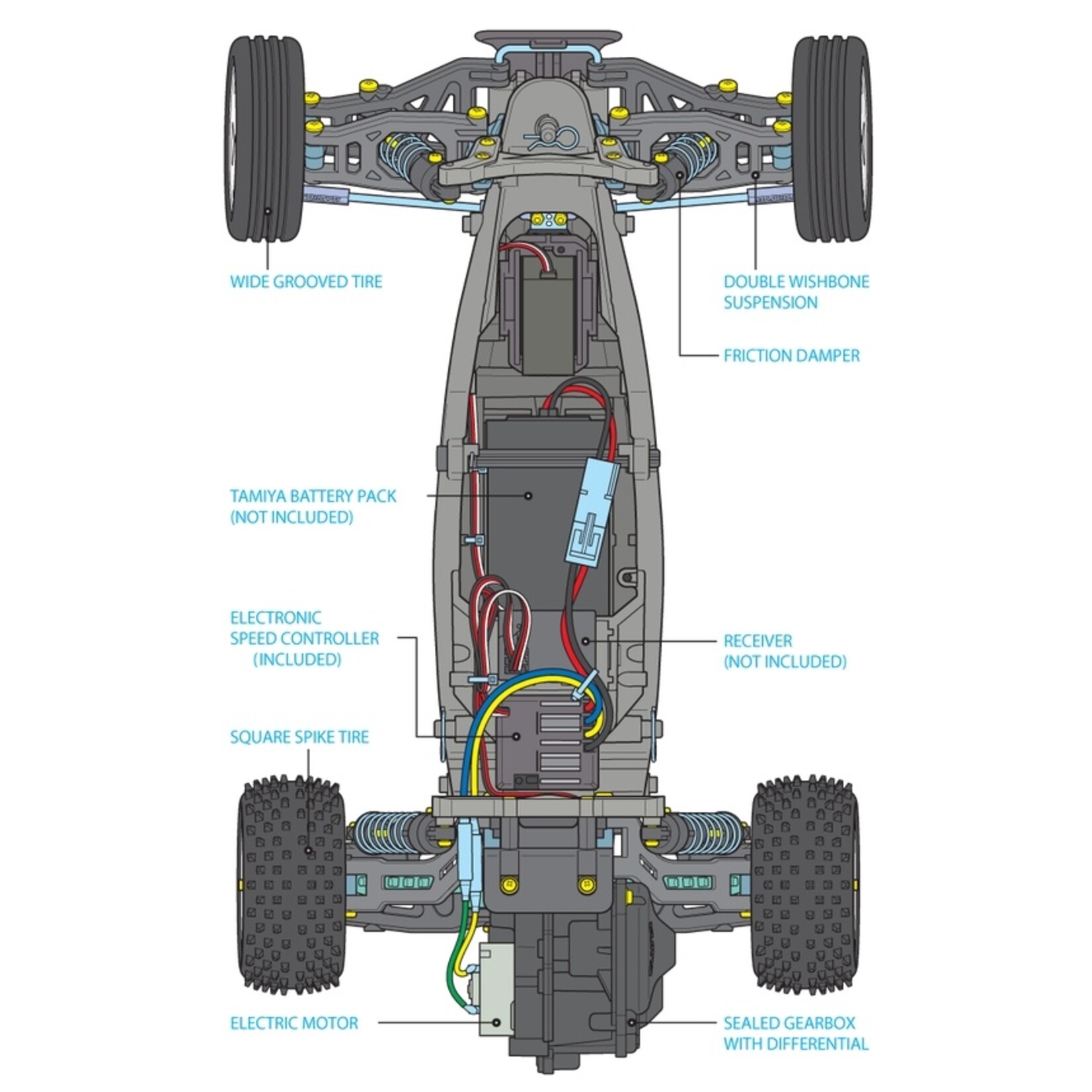 Tamiya 1/10 Neo Fighter Buggy - DT-03 Chassis Kit