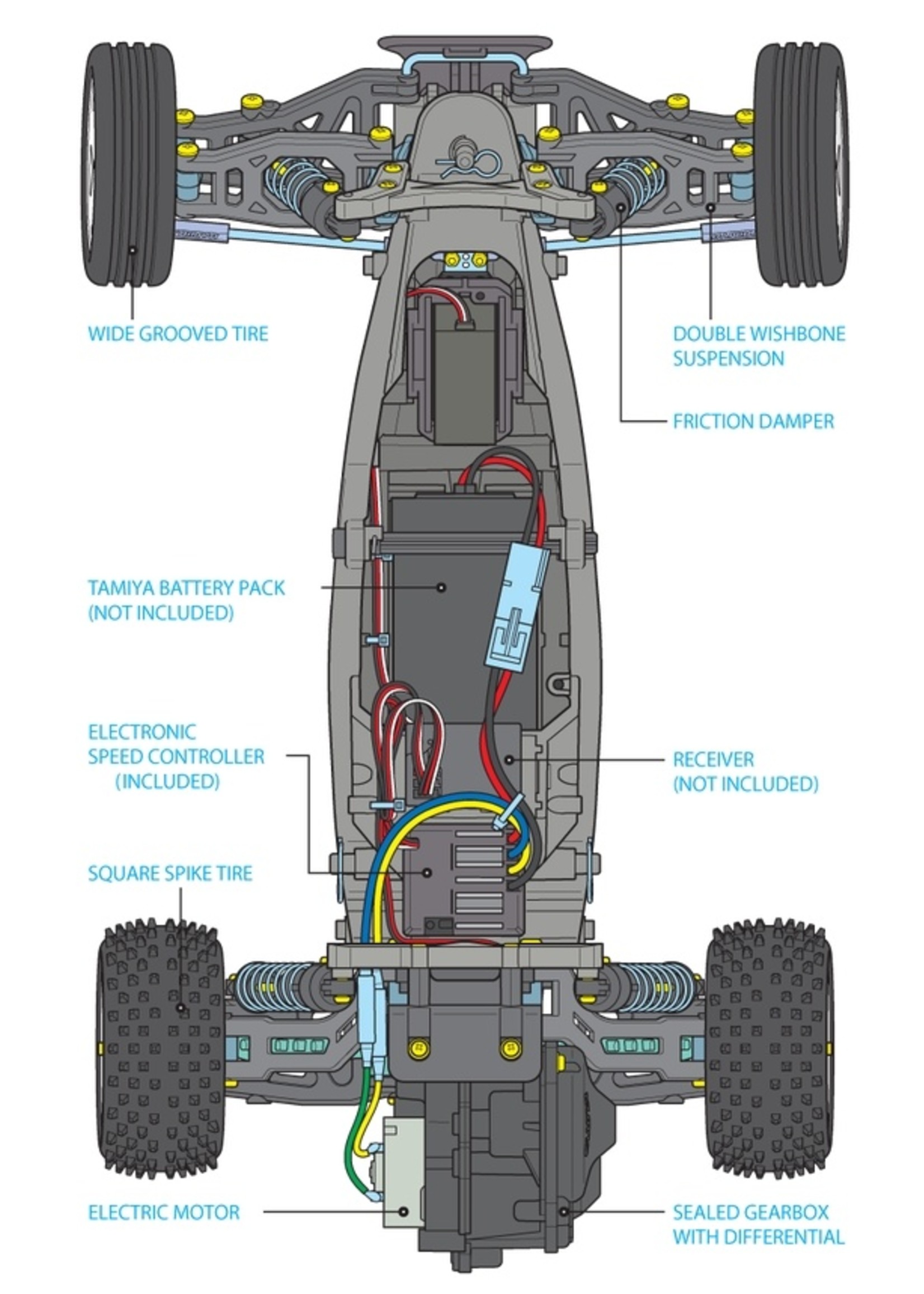 Tamiya 1/10 Neo Fighter Buggy - DT-03 Chassis Kit