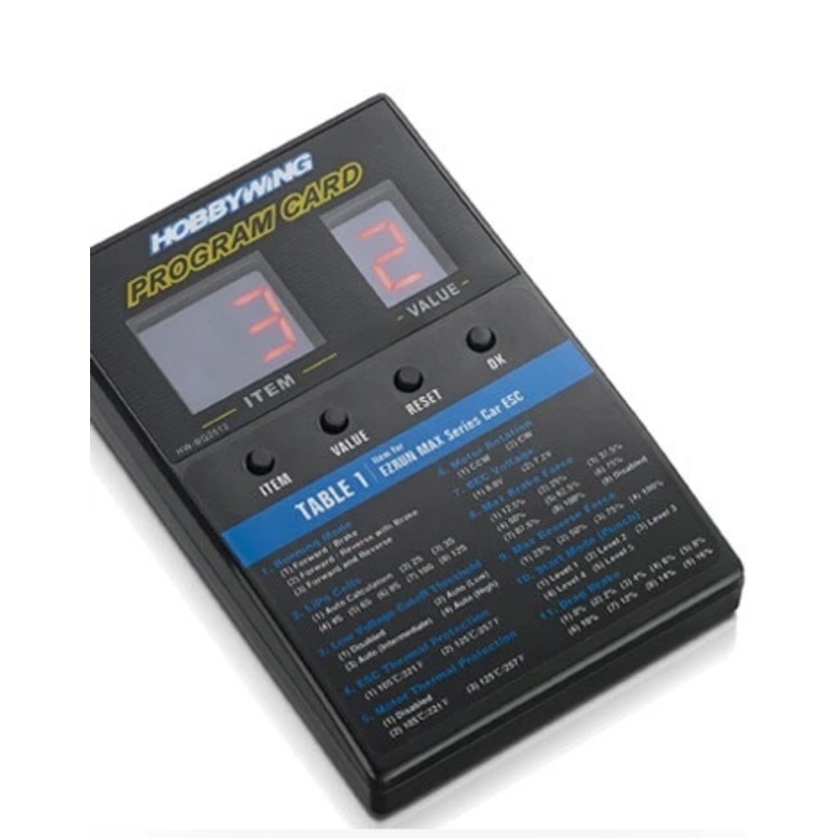 HobbyWing 30501003 - LED Program Card