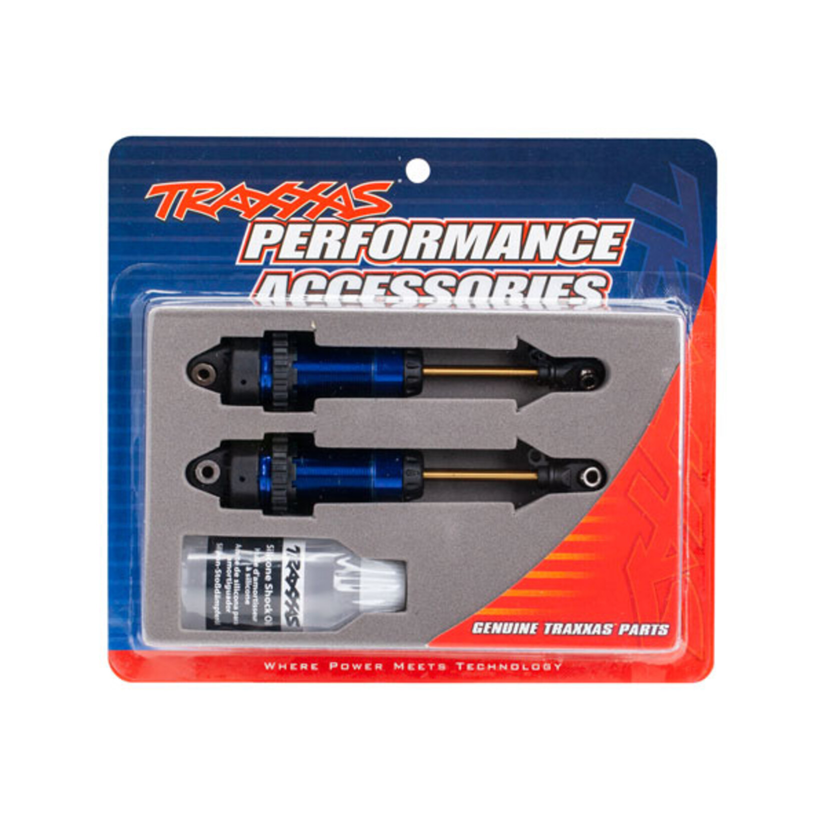 Traxxas 7462 - Shocks, GTR XX Long - Blue Anodized