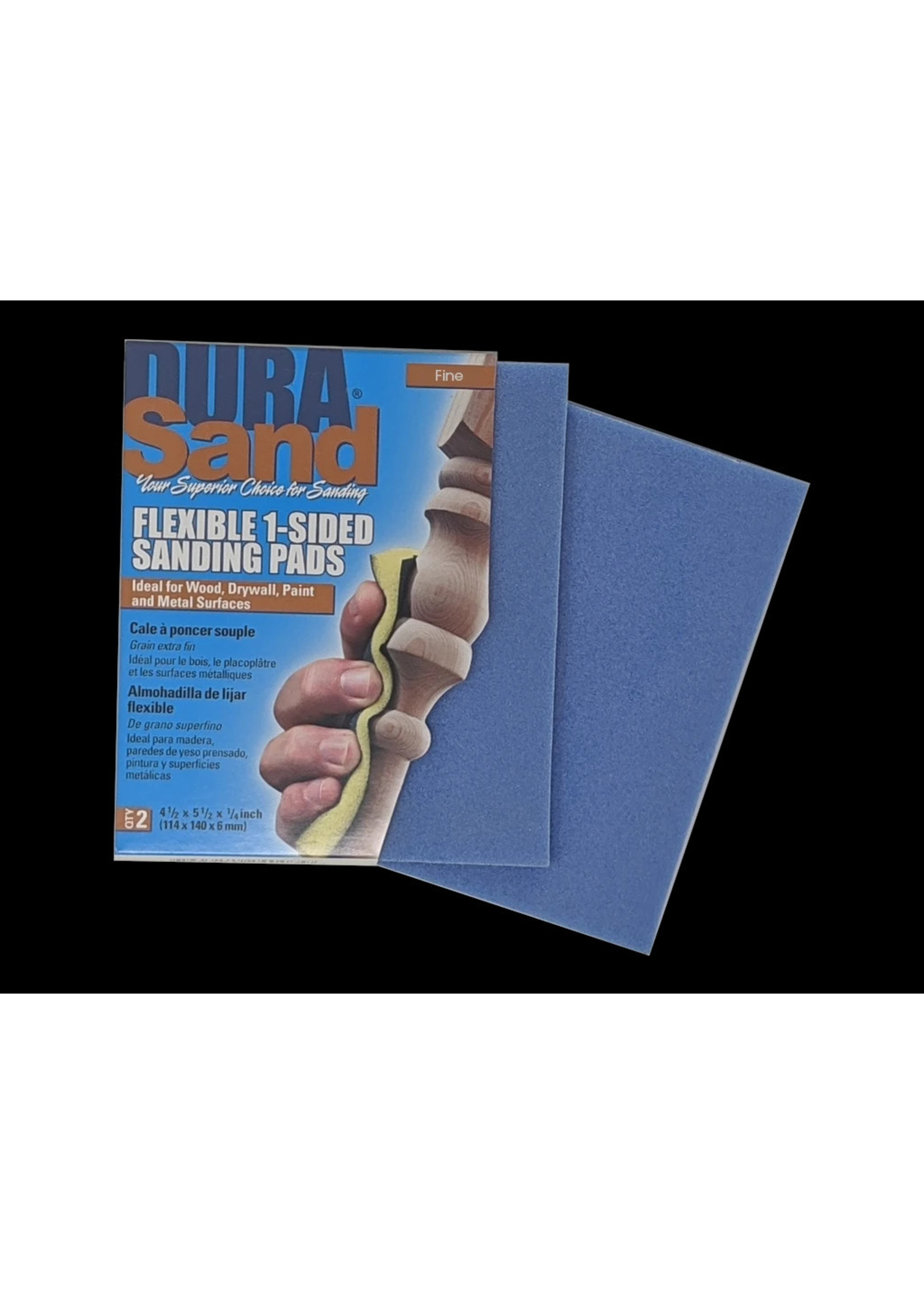 Durasand Blue High Flex Sanding Pads, 2pcs, Fine - 240 Grit