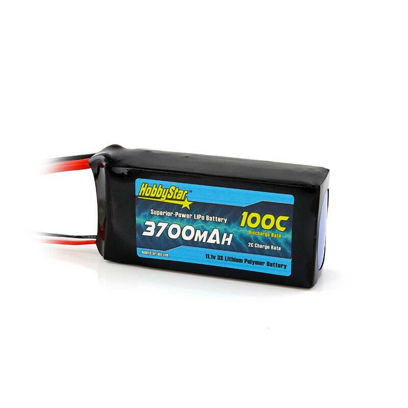 11.1V 3700mAh 100C LiPo Battery - XT60 Plug