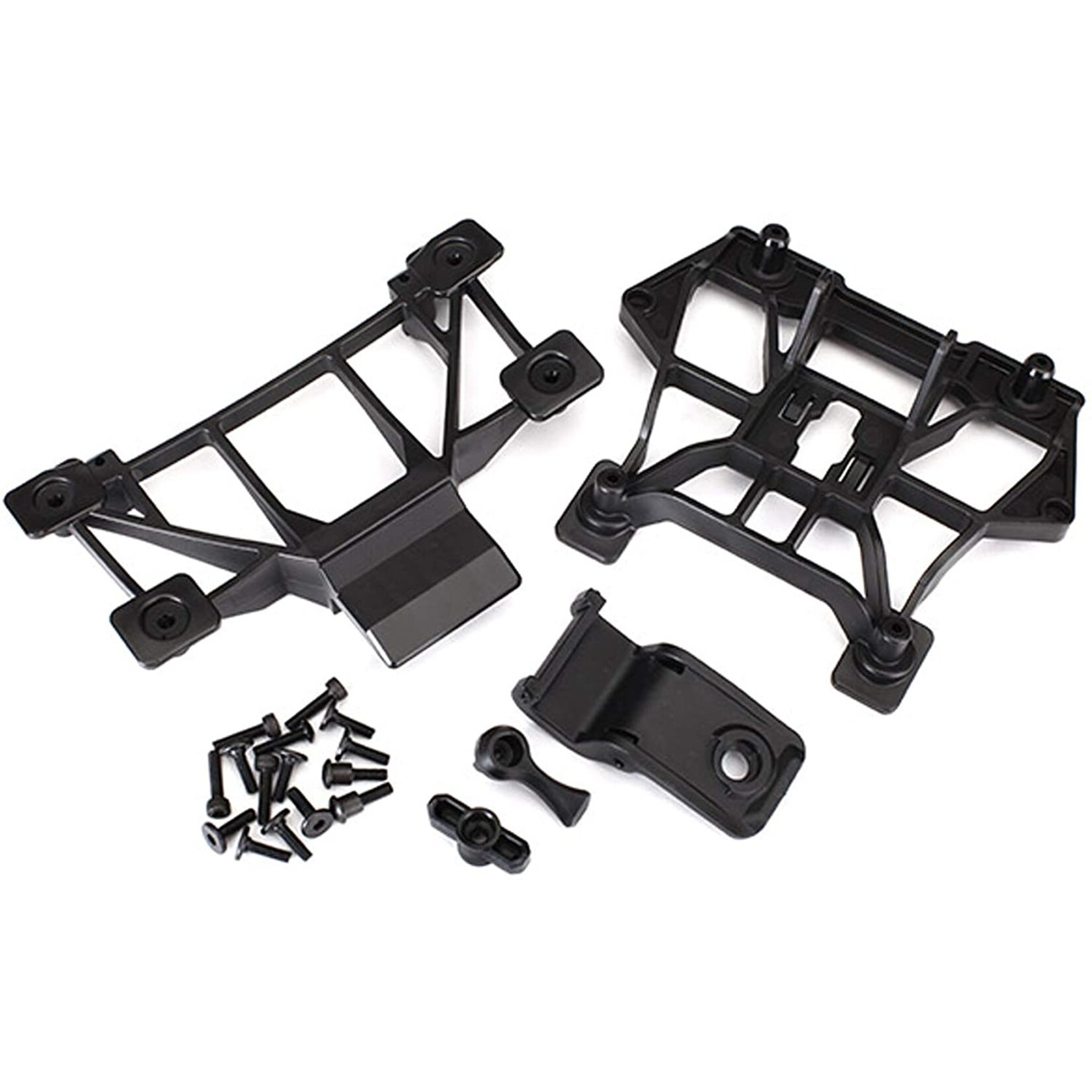Traxxas 8615 - Front and Rear Body Mounts, Black