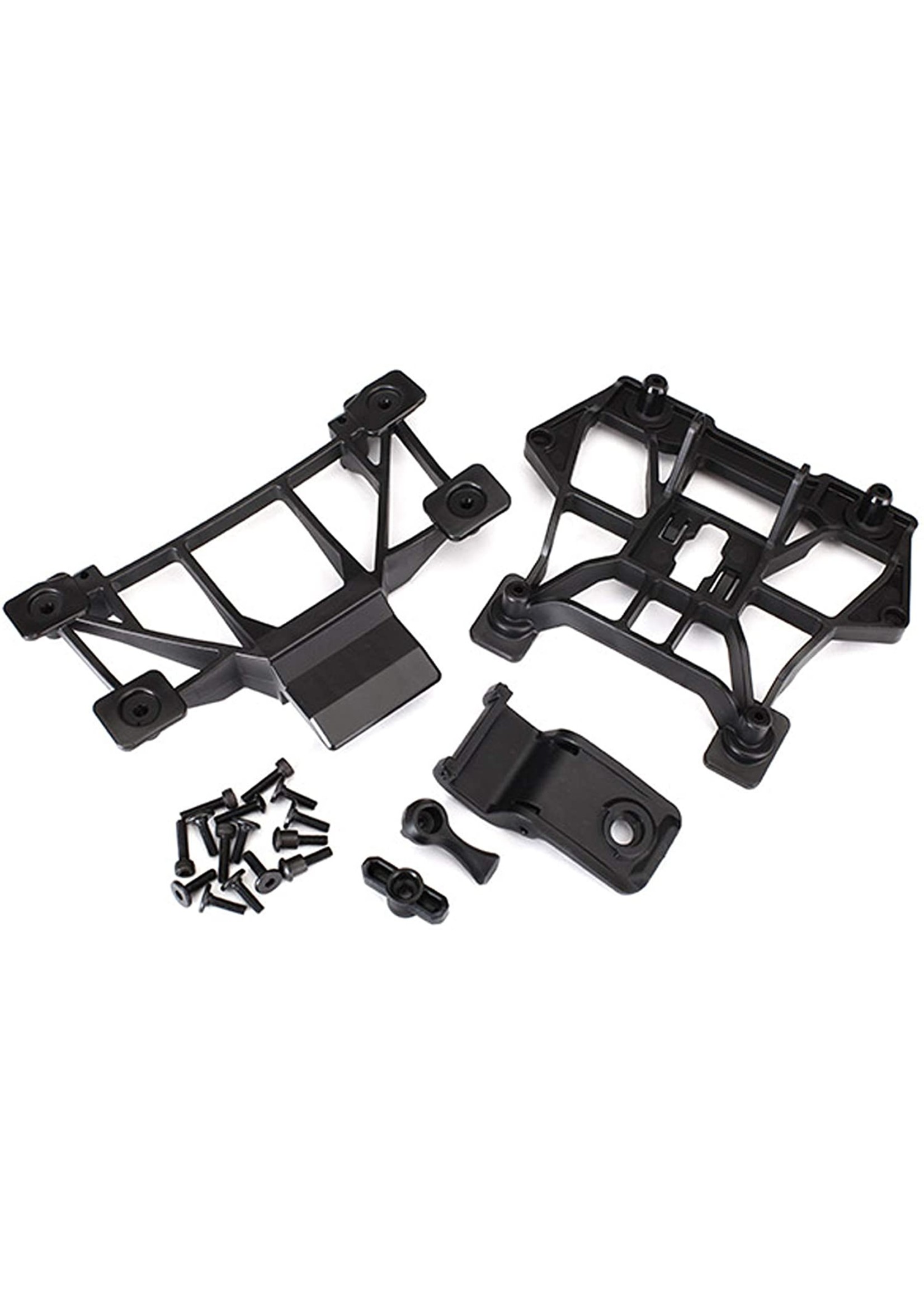 Traxxas 8615 - Front and Rear Body Mounts, Black