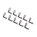 Traxxas 3935A - 90-Degree Body Clips - Black (10)