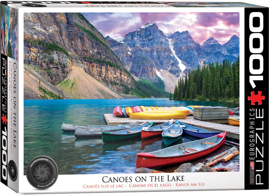 Canoes on the Lake - 1000 Piece Puzzle