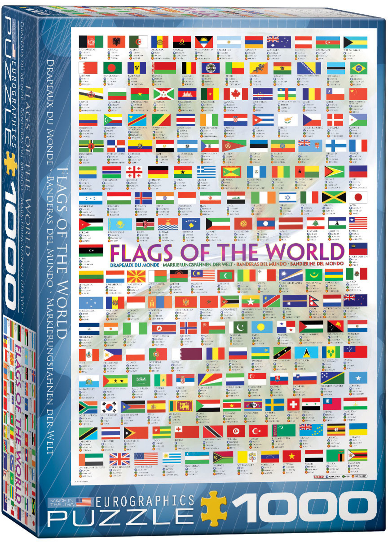 Eurographics Flags of the World - 1000 Piece Puzzle