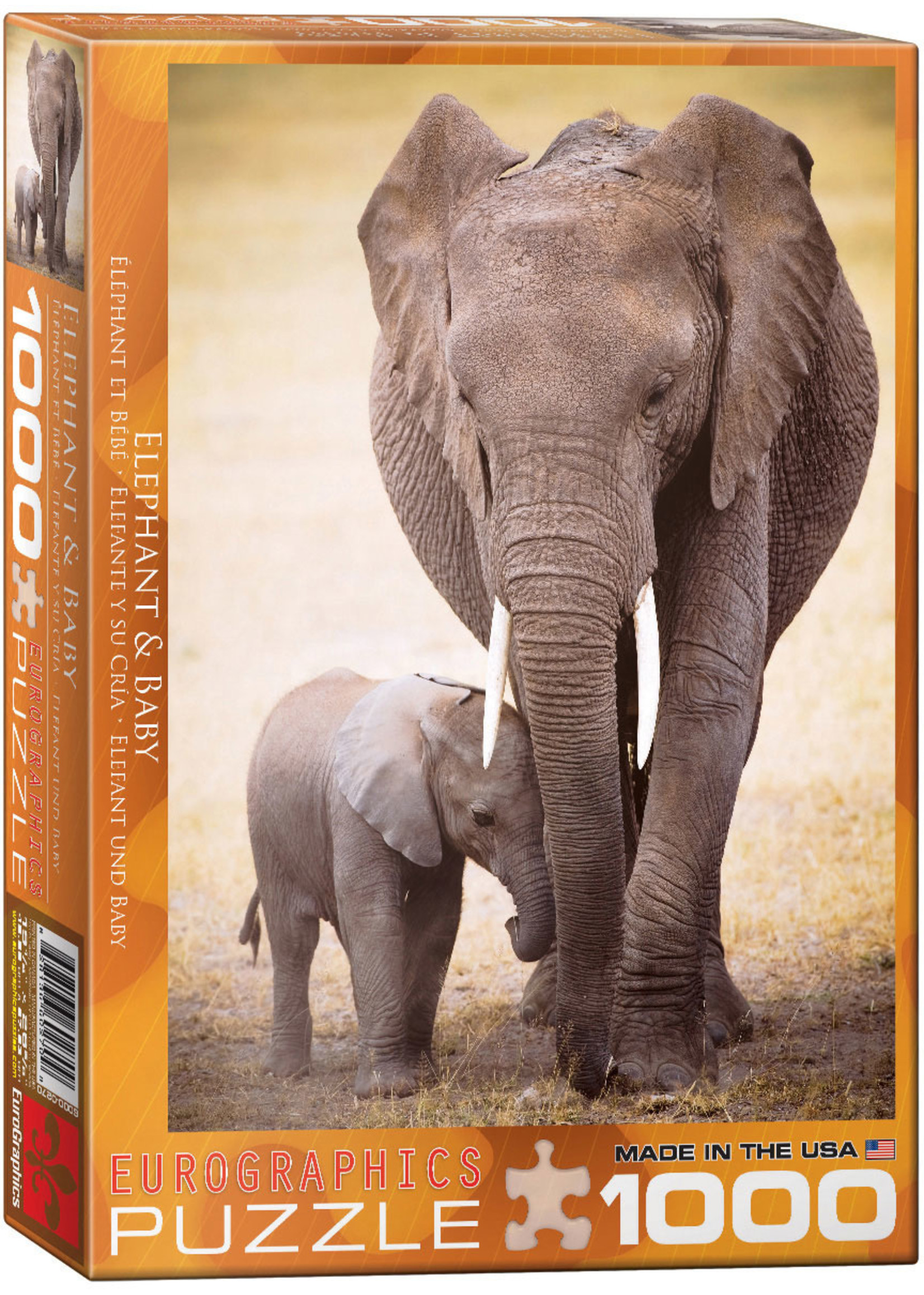 Eurographics Elephant and Baby - 1000 Piece Puzzle