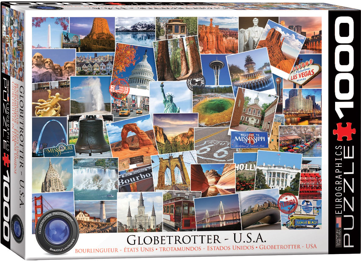 Globetrotter - USA - 1000 Piece Puzzle