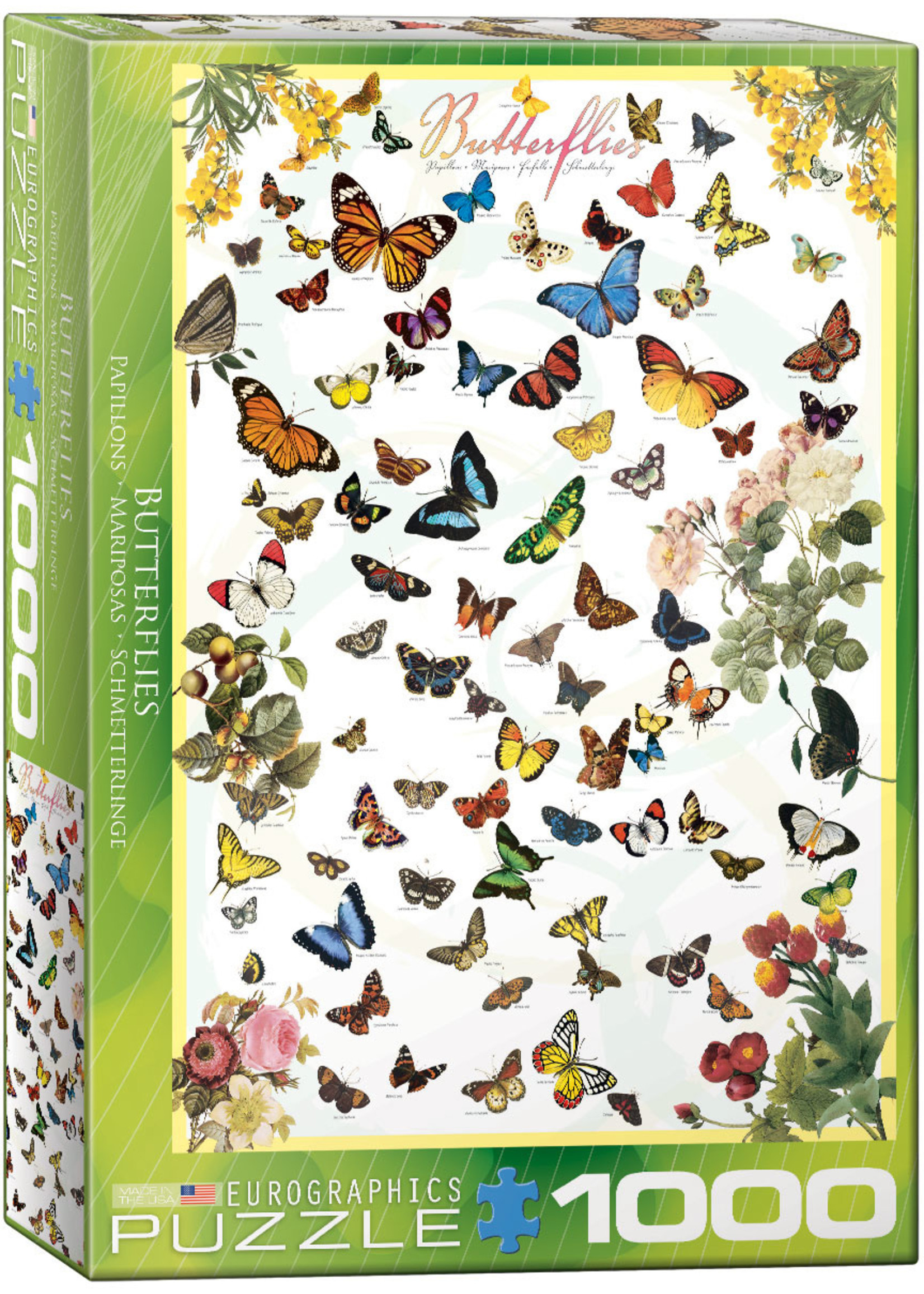 Eurographics Butterflies - 1000 Piece Puzzle