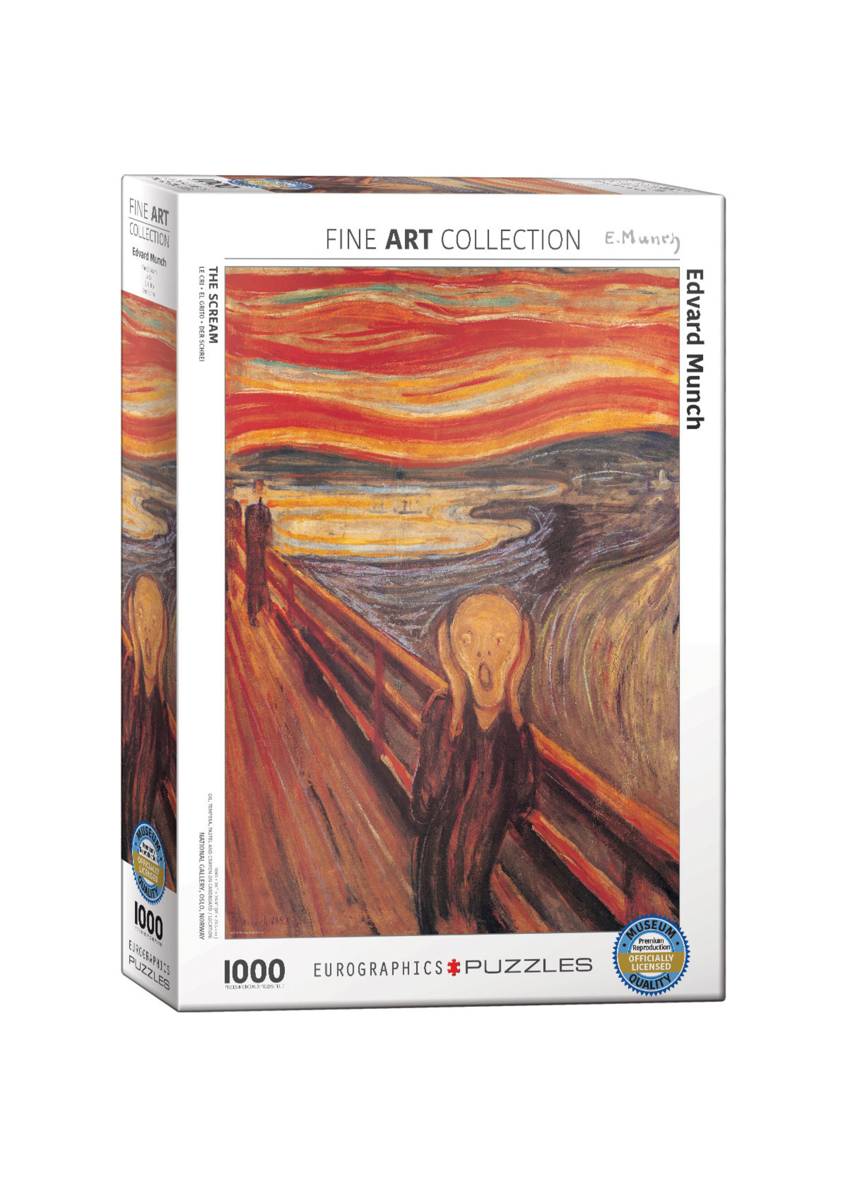 Eurographics The Scream by Edvard Munch - 1000 Piece Puzzle