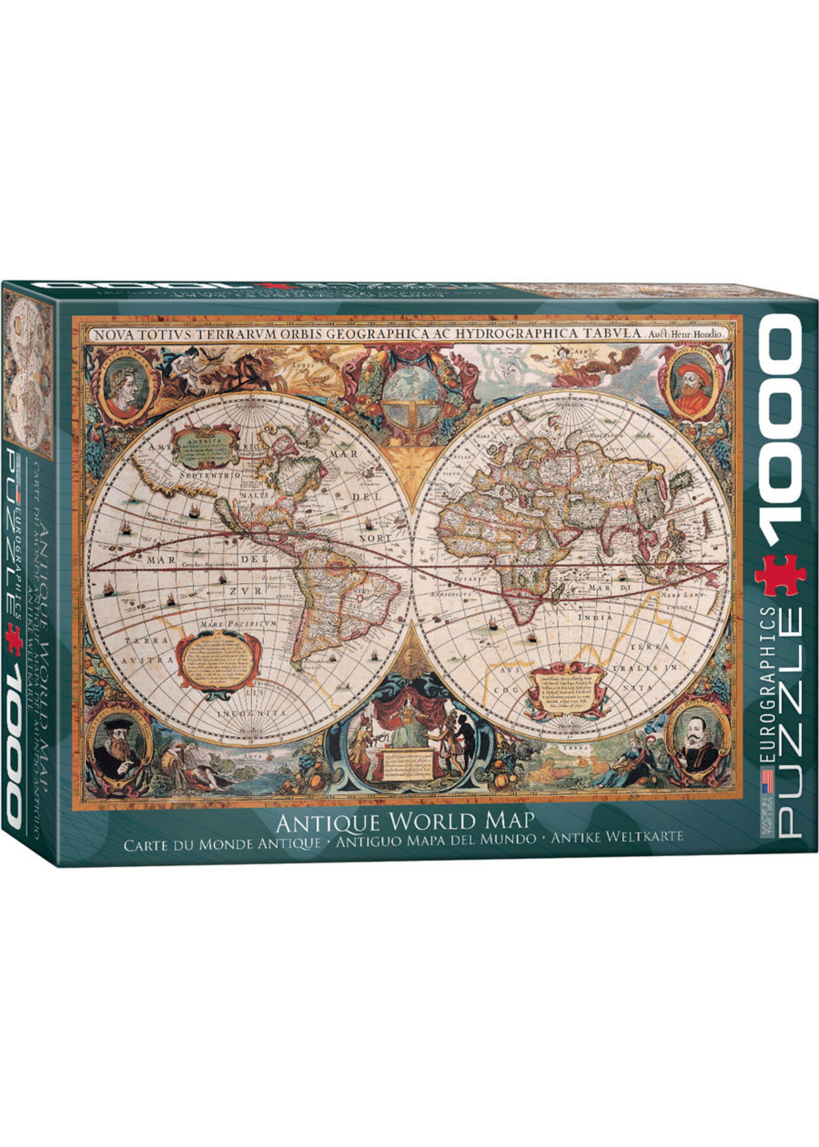 Eurographics Antique World Map - 1000 Piece Puzzle