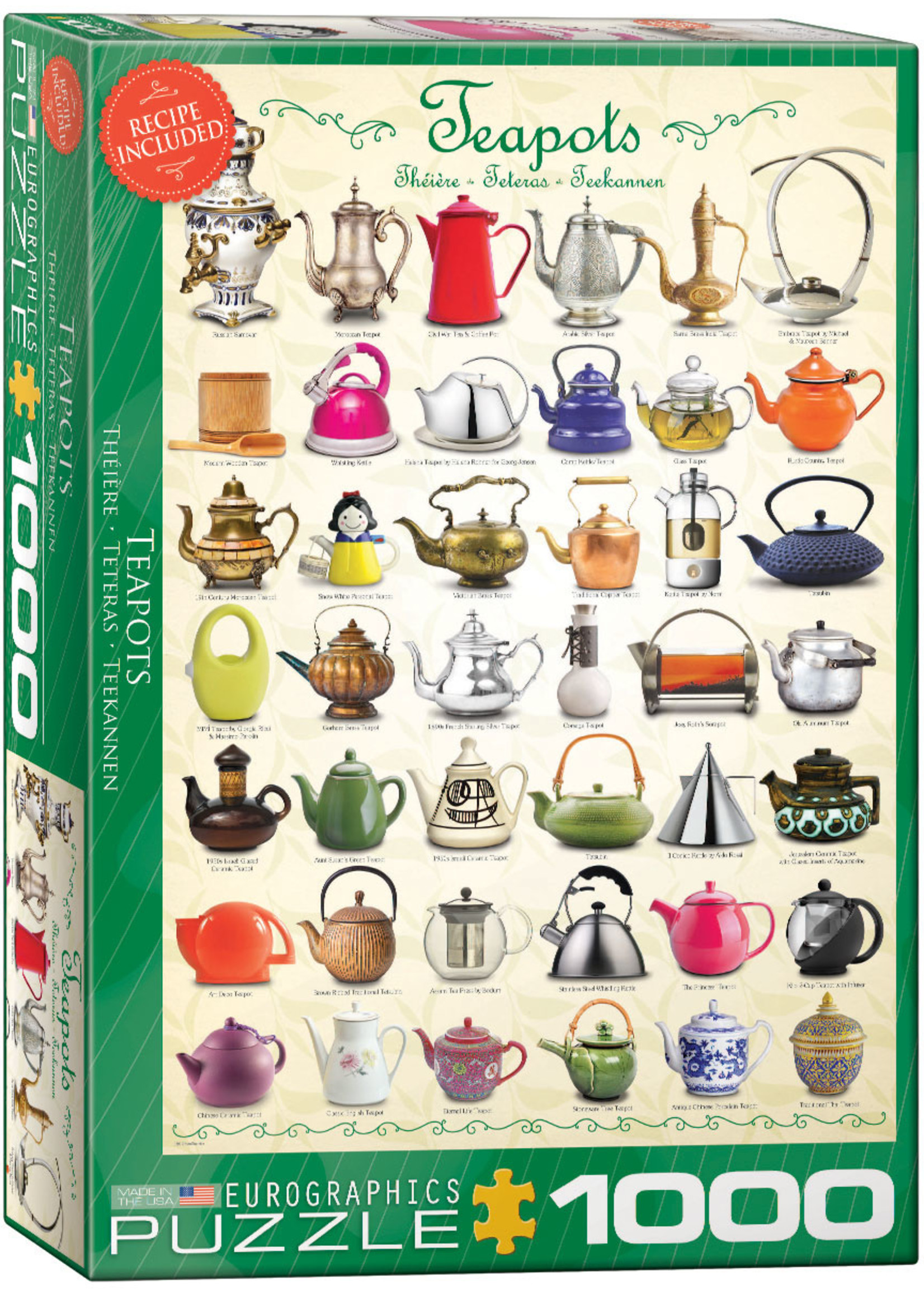 Eurographics Teapots - 1000 Piece Puzzle