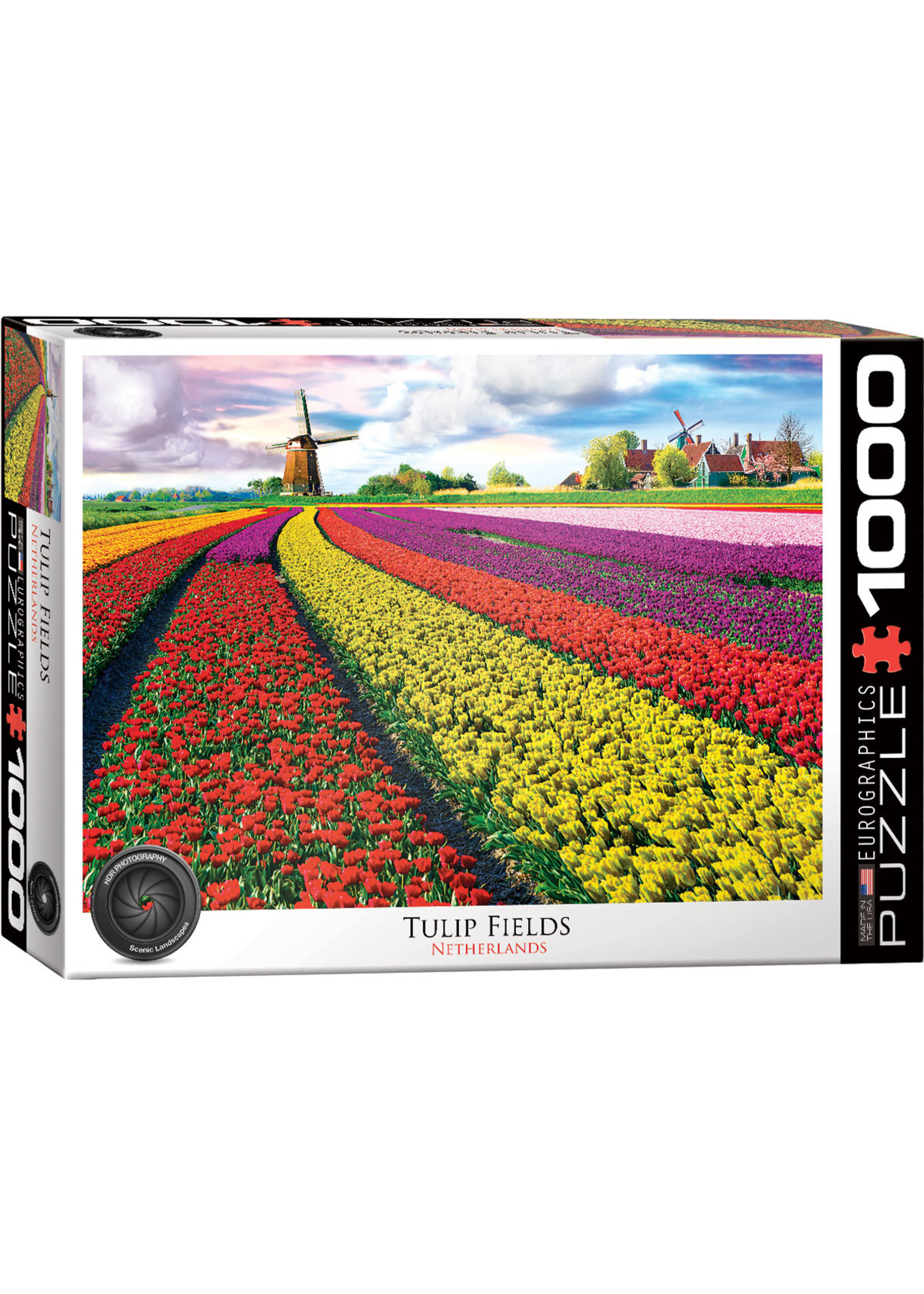 Eurographics Tulip Fields, Netherlands - 1000 Piece Puzzle