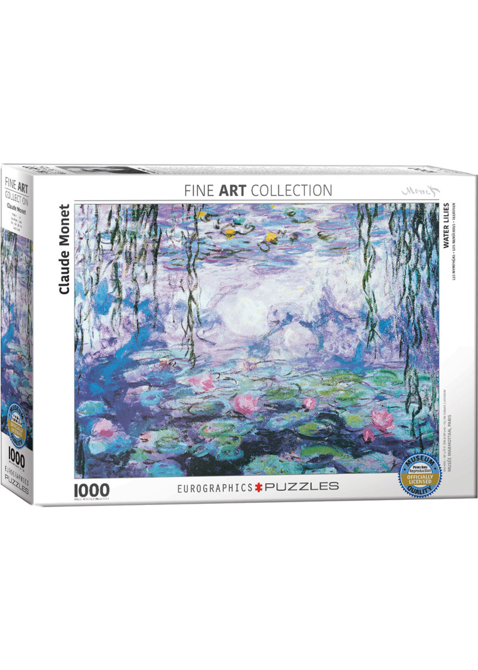 Eurographics Waterlillies by Claude Monet - 1000 Piece Puzzle