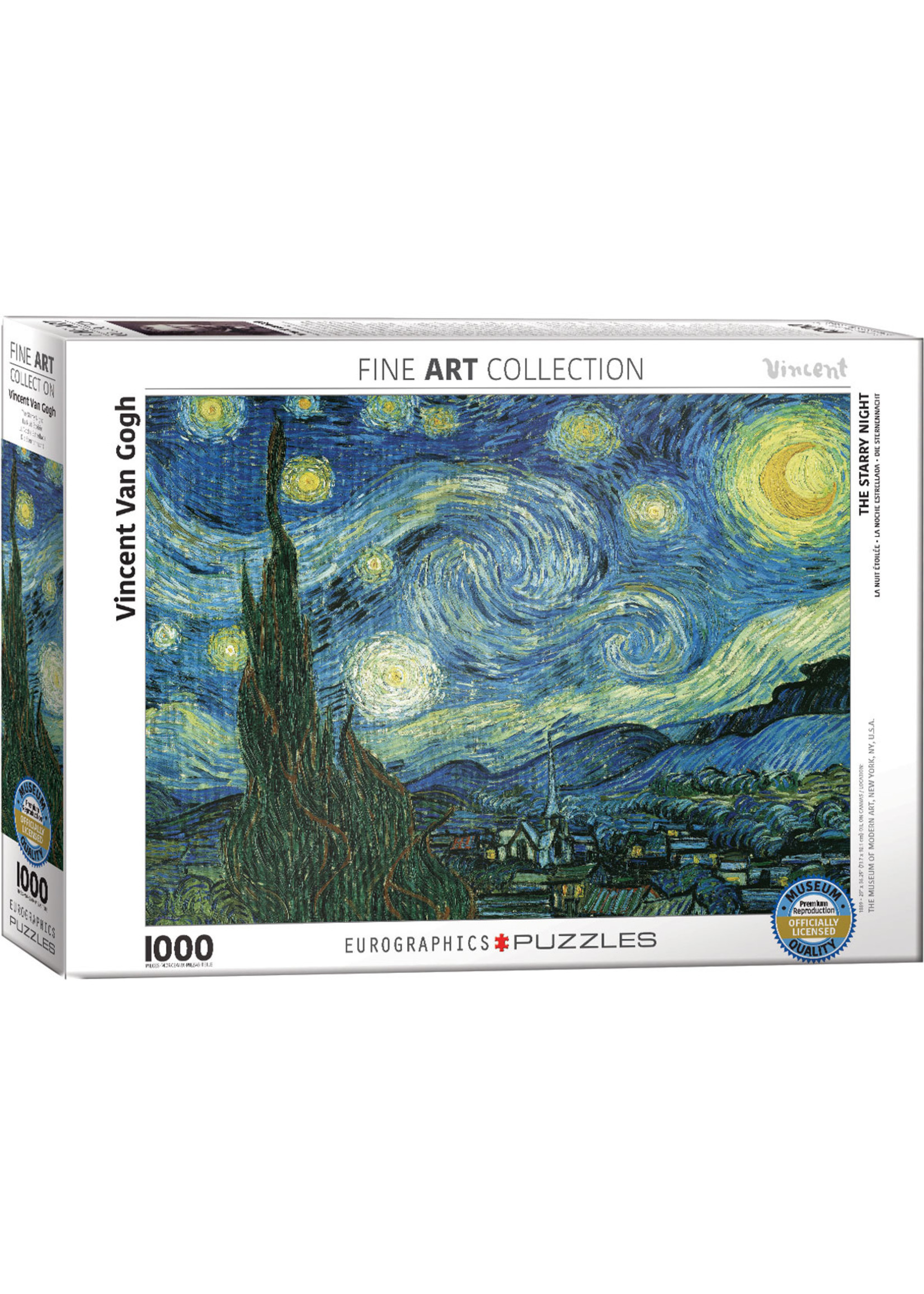 Eurographics Starry Night by Vincent van Gogh - 1000 Piece Puzzle
