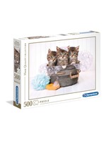 Clementoni Kittens and Soap - 500 Piece Puzzle