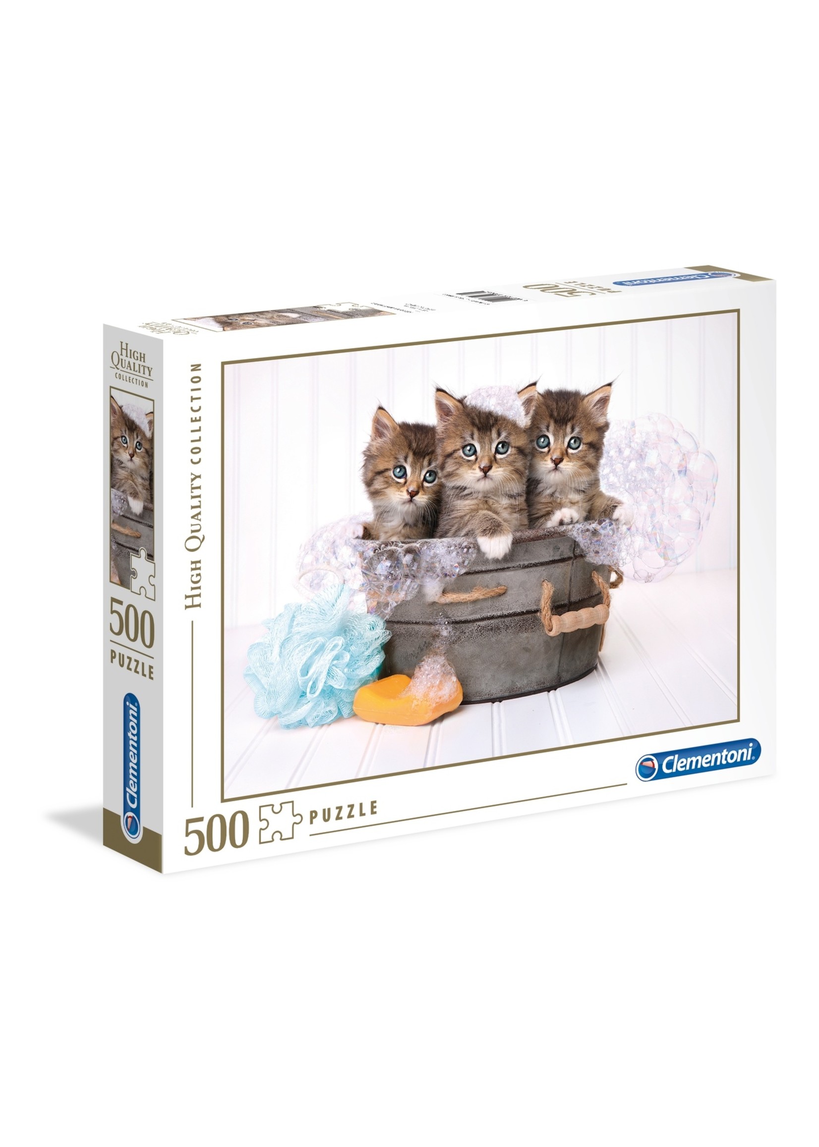 Clementoni Kittens and Soap - 500 Piece Puzzle