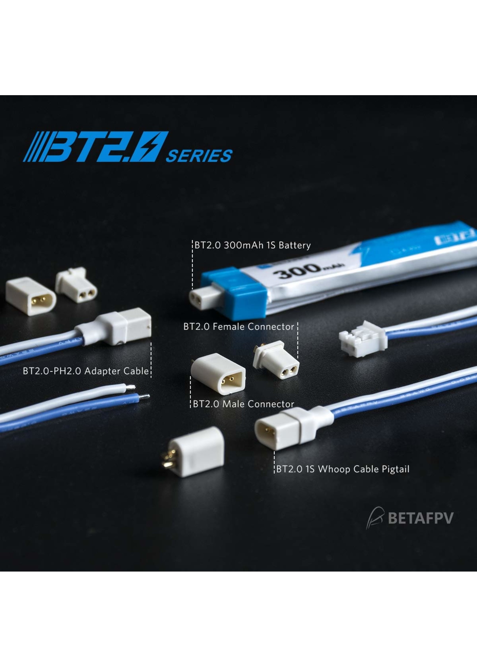 BetaFPV BT2.0 450mAh 30C HVBatteries (2 Pcs)