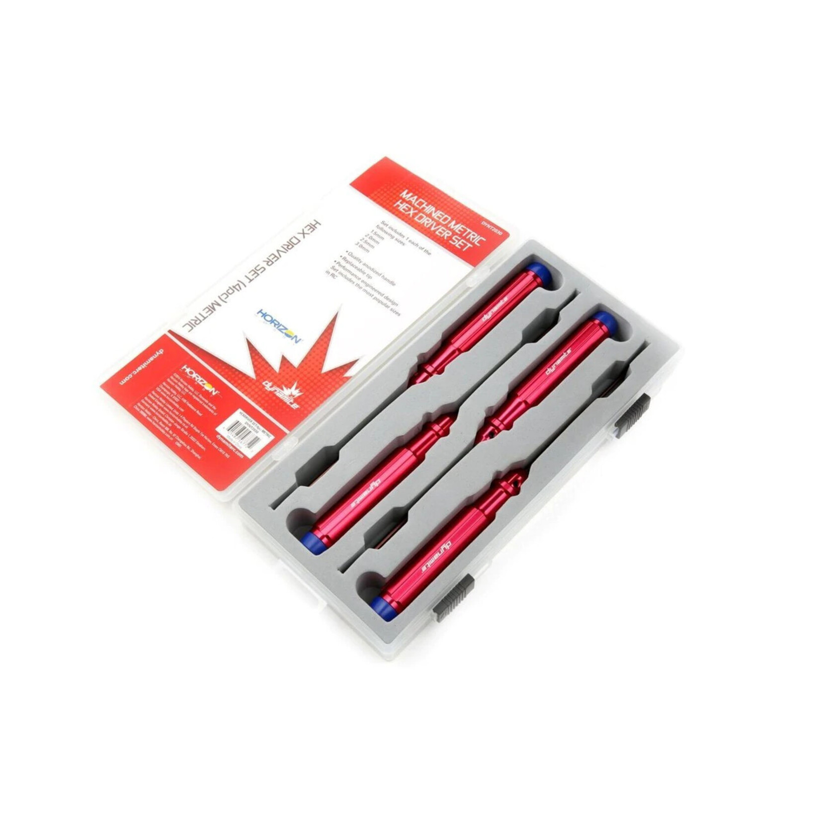 Dynamite DYNT2030 - Machined Hex Driver Set - Metric (4)