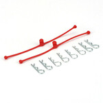 Dubro 2248 - Body Klip Retainers - Red (2)