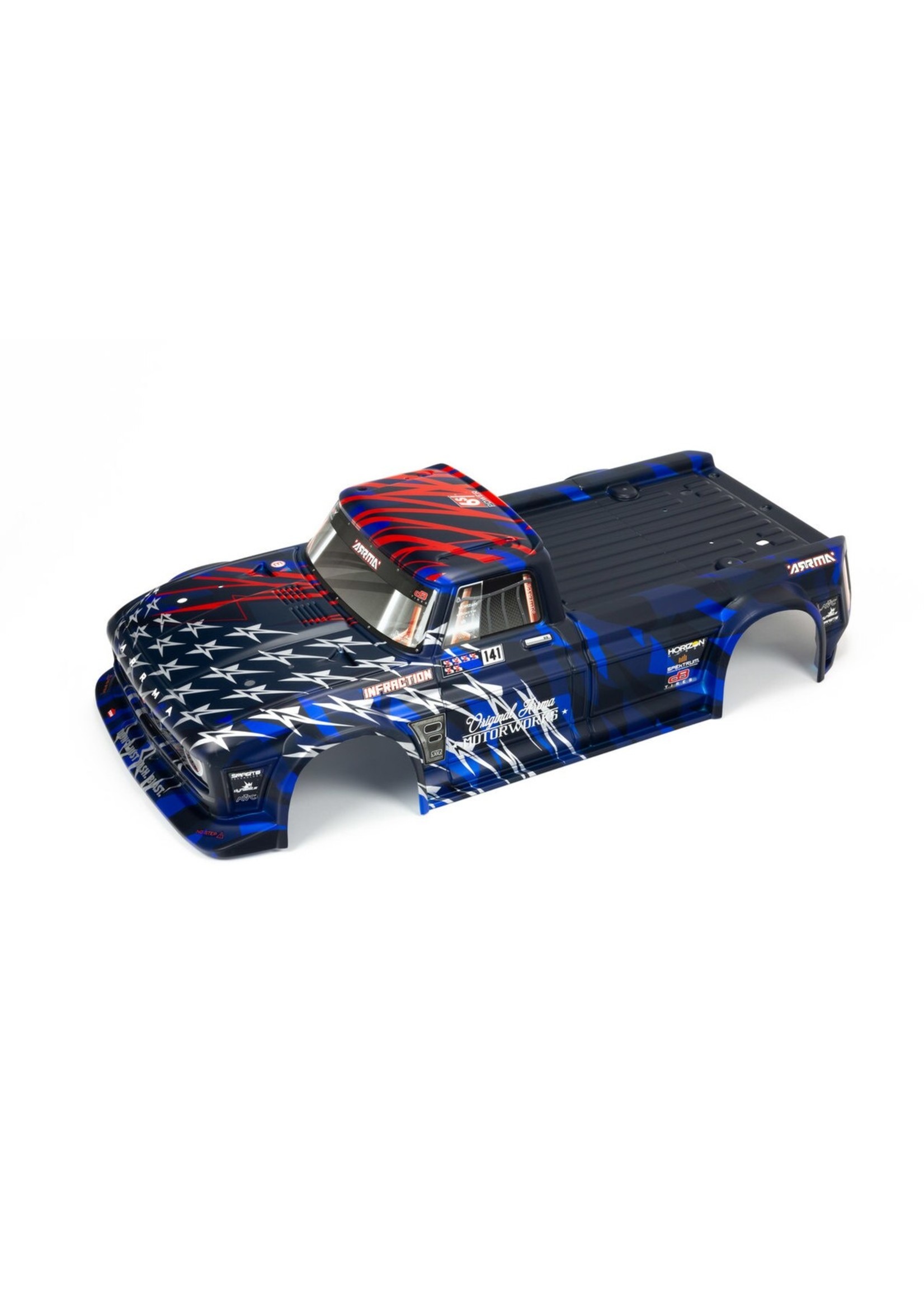 Arrma ARA410005 - Infraction 6S BLX Painted Body - Blue/Red