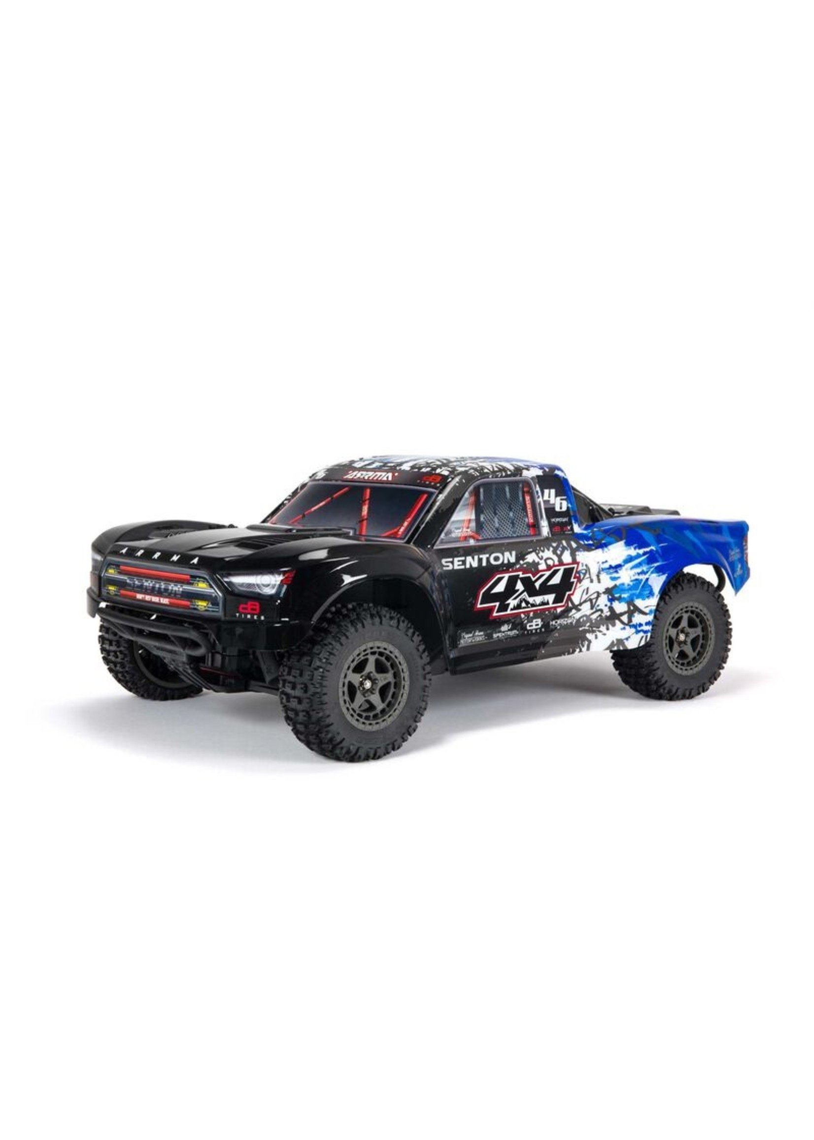 Arrma 1/10 SENTON 3S BLX V3 4WD Brushless Short Course Truck with Spektrum RTR - Blue/Black