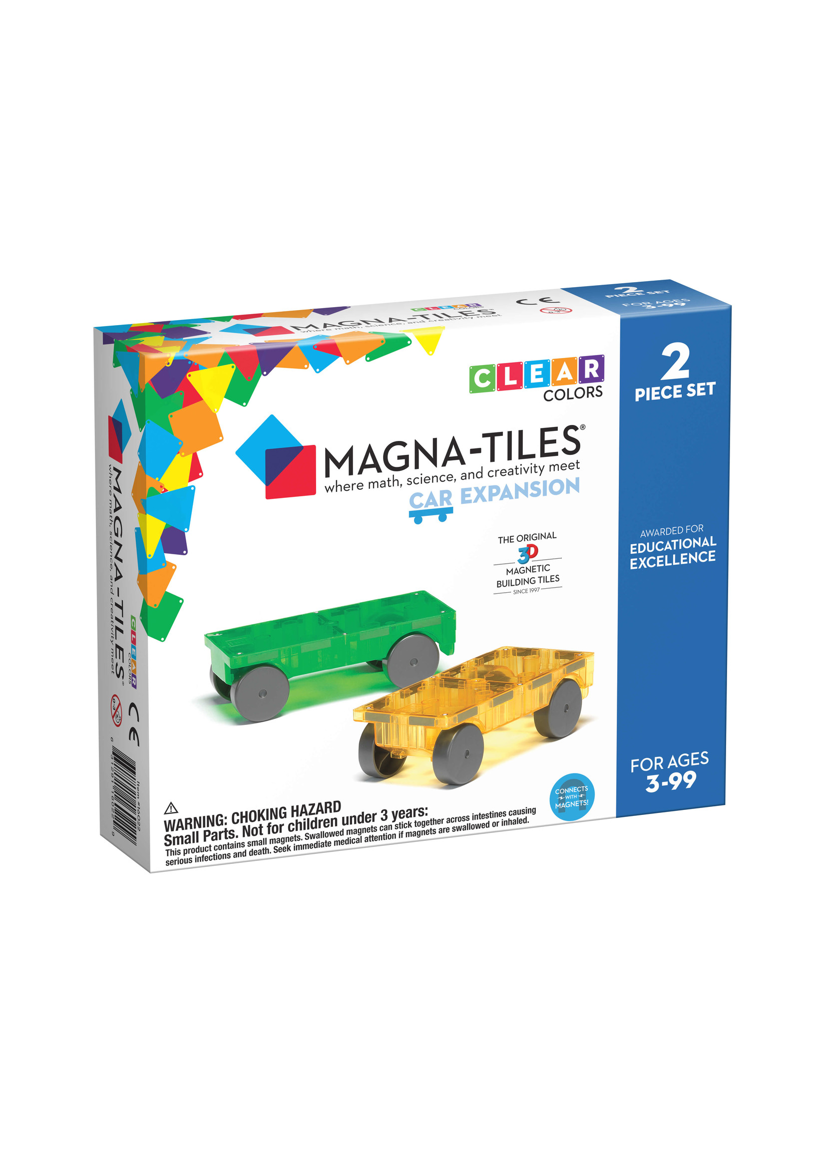 Valtech Magna-Tiles® Cars 2-Piece Expansion Set