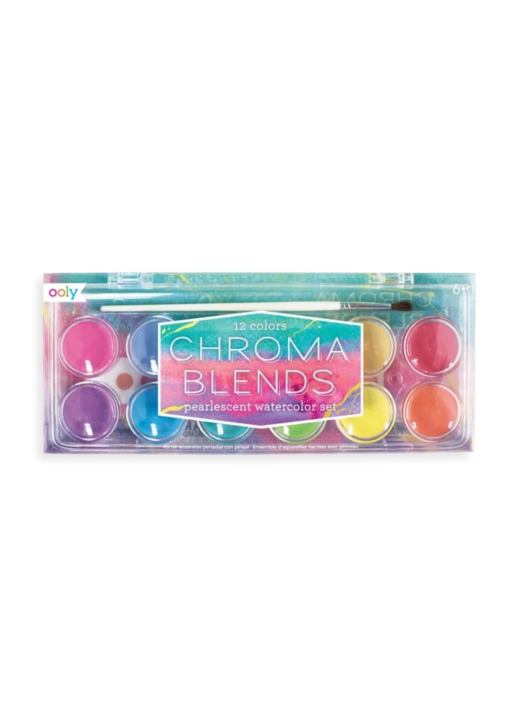 Ooly Chroma Blends Watercolor Paint Set - Pearlescent