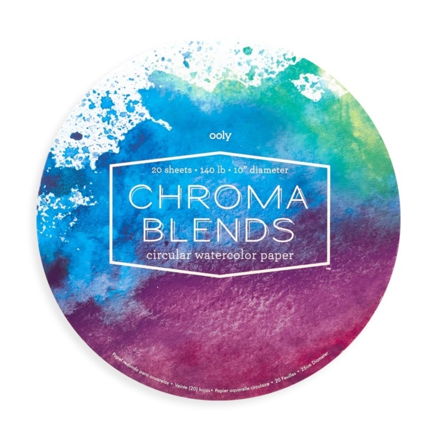 Ooly Chroma Blends Circular Watercolor Paper