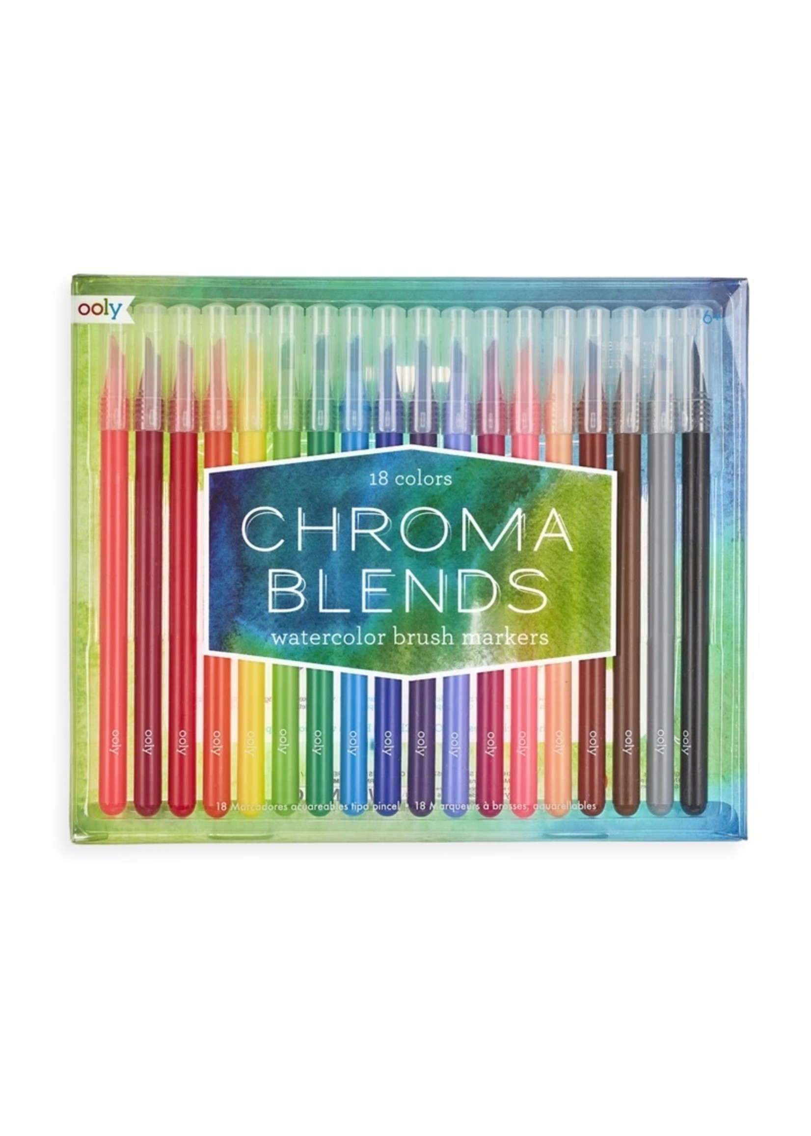 Ooly - Chroma Blends Watercolor Brush Markers - Hub Hobby