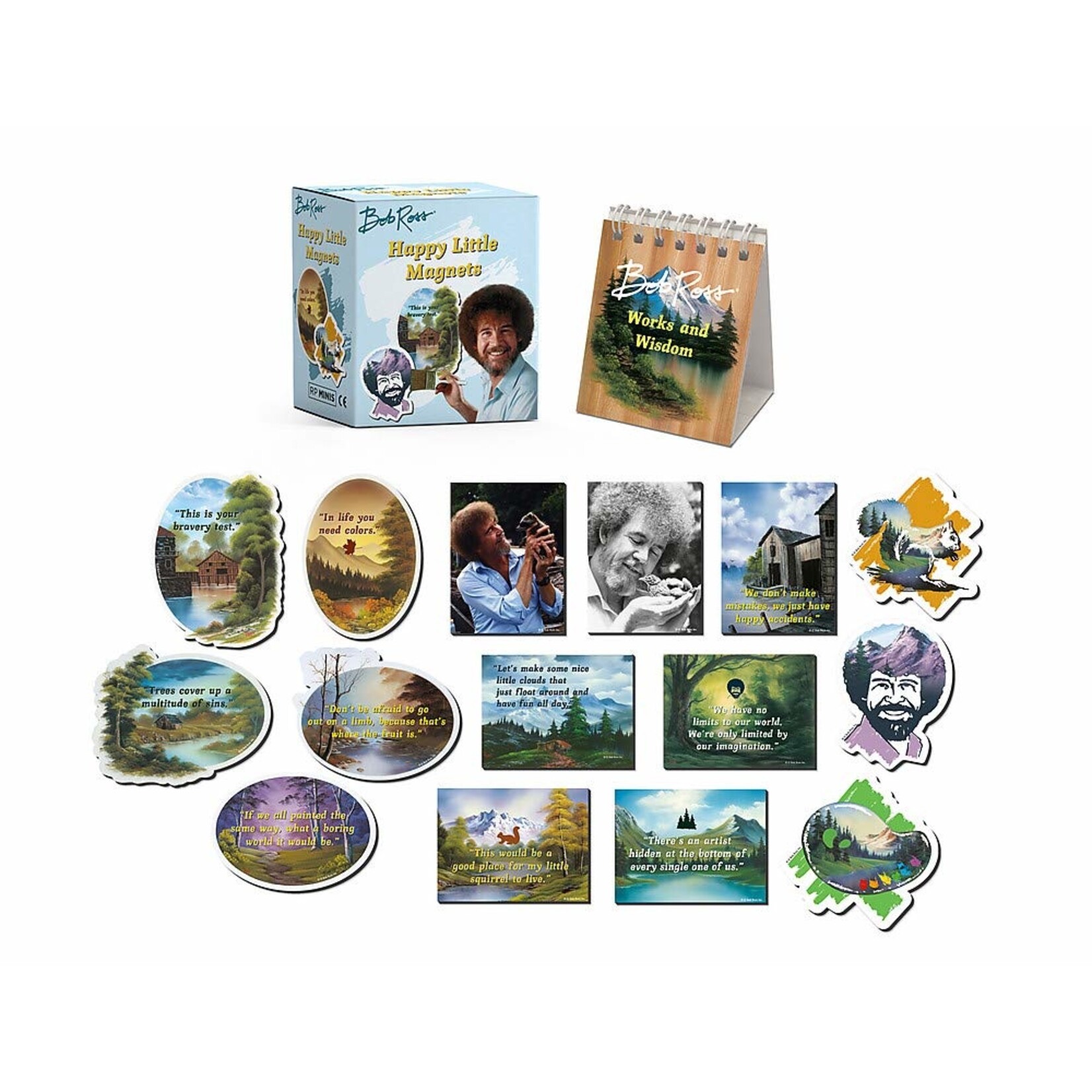 Hachette Book Group Bob Ross: Happy Little Magnets