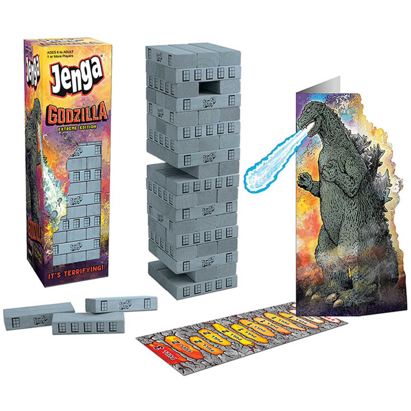 USAopoly Jenga: Godzilla