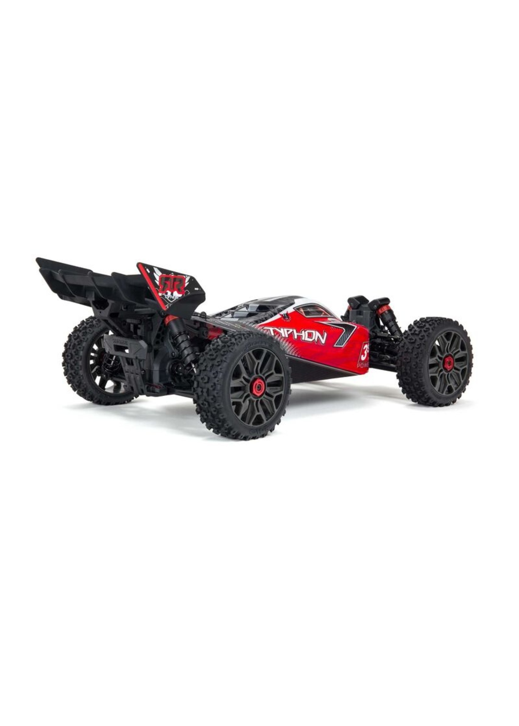 Arrma 1/8 Typhon 3S BLX V3 4WD Brushless Buggy RTR - Red