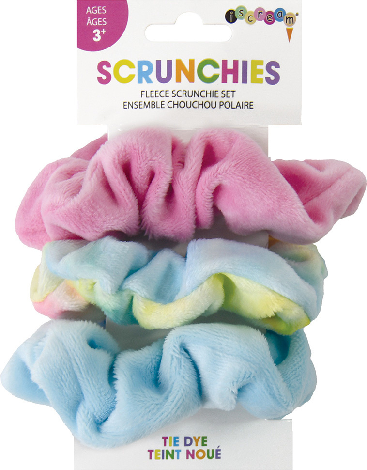 Fleece Tie Dye Scrunchie Set Fleece Tie Dye Scrunchie Set