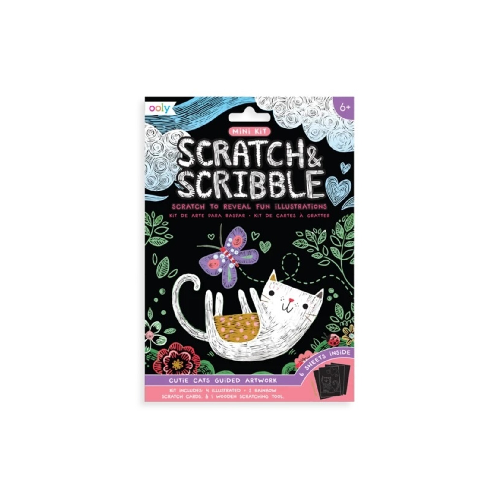 Ooly Mini Scratch & Scribble Cutie Cats /12