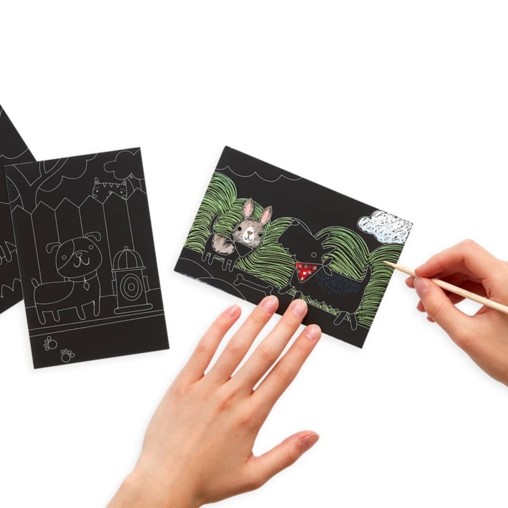 Ooly Mini Scratch & Scribble: Playful Pups /12