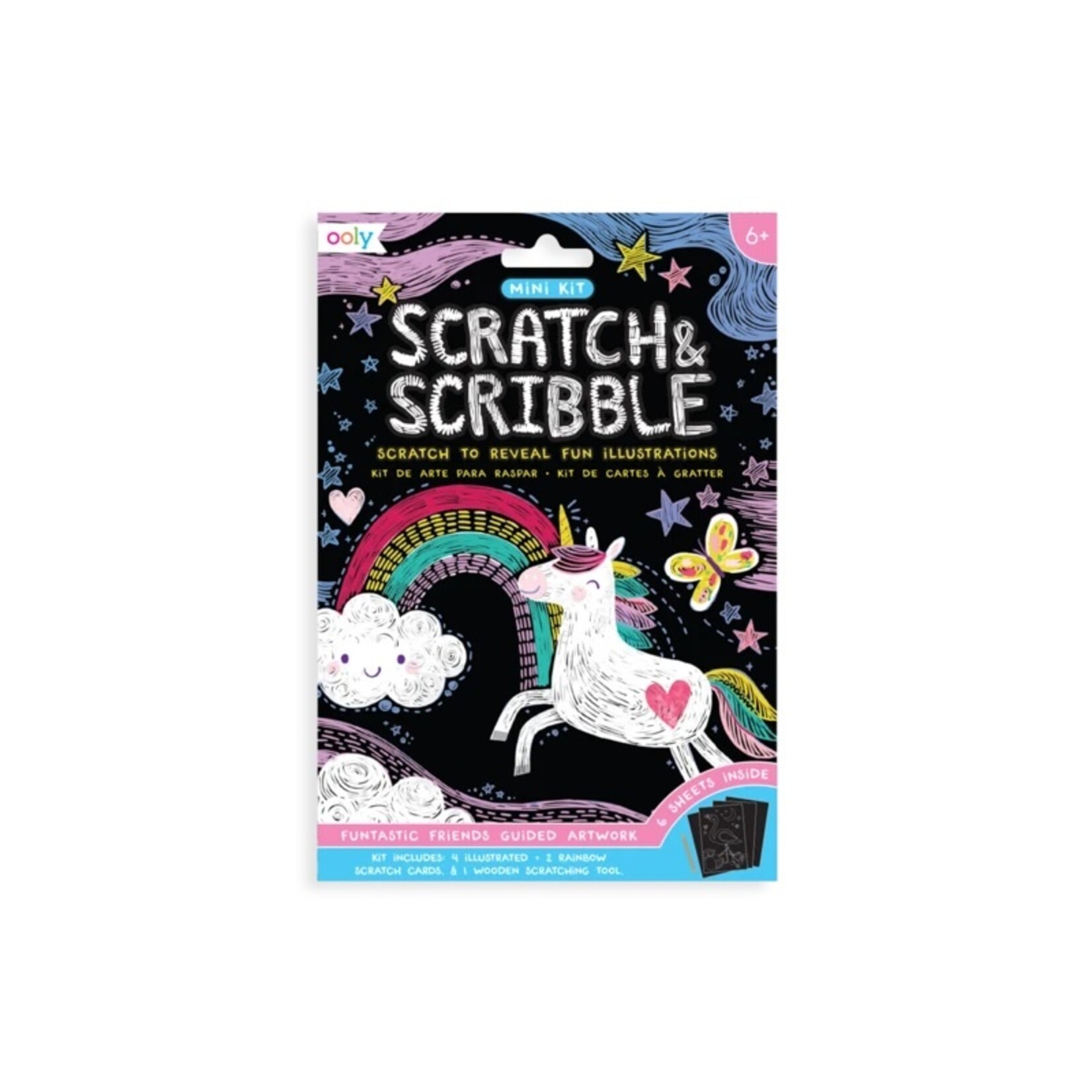 Ooly Mini Scratch & Scribble: Funtastic Friends /12
