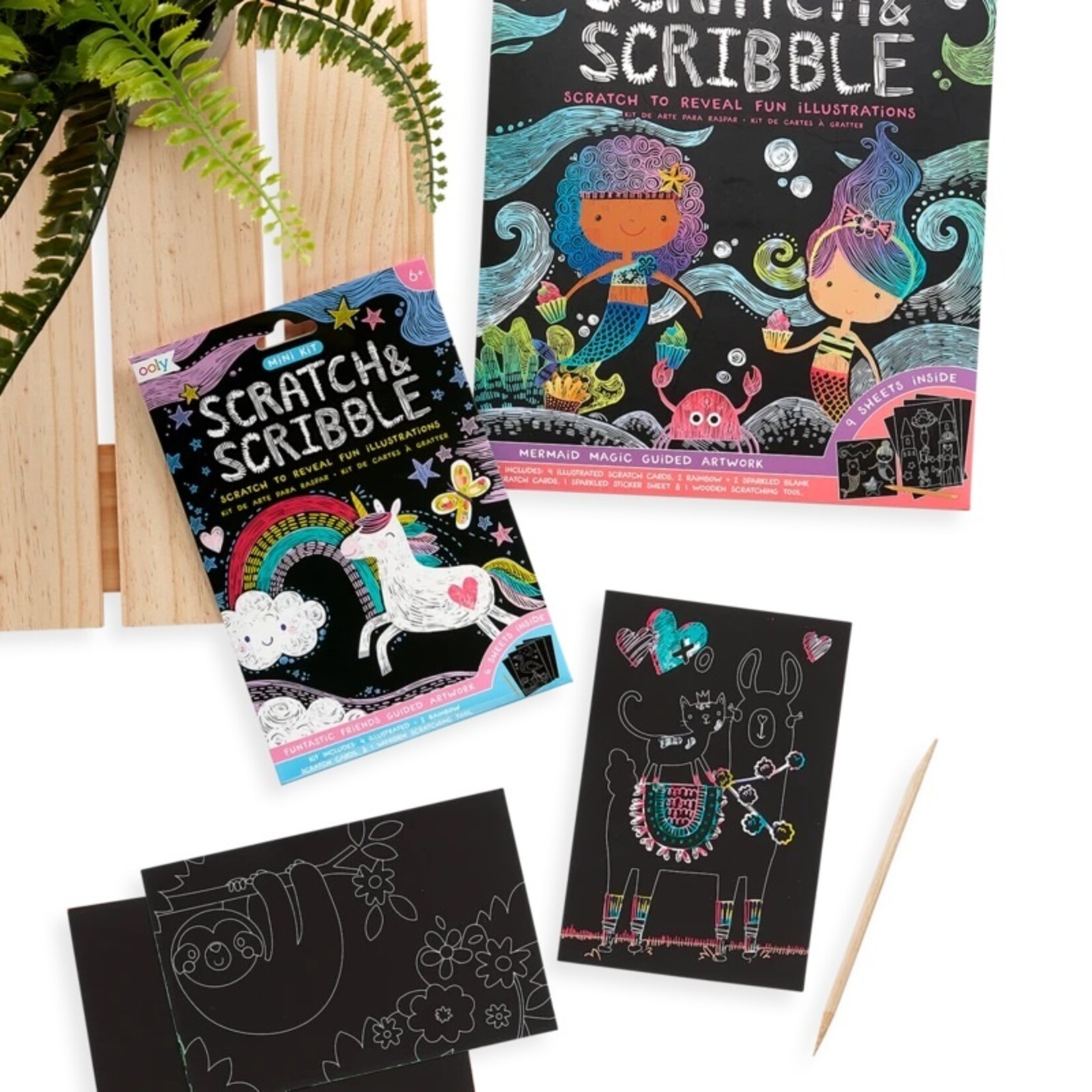 Ooly Mini Scratch & Scribble: Funtastic Friends /12