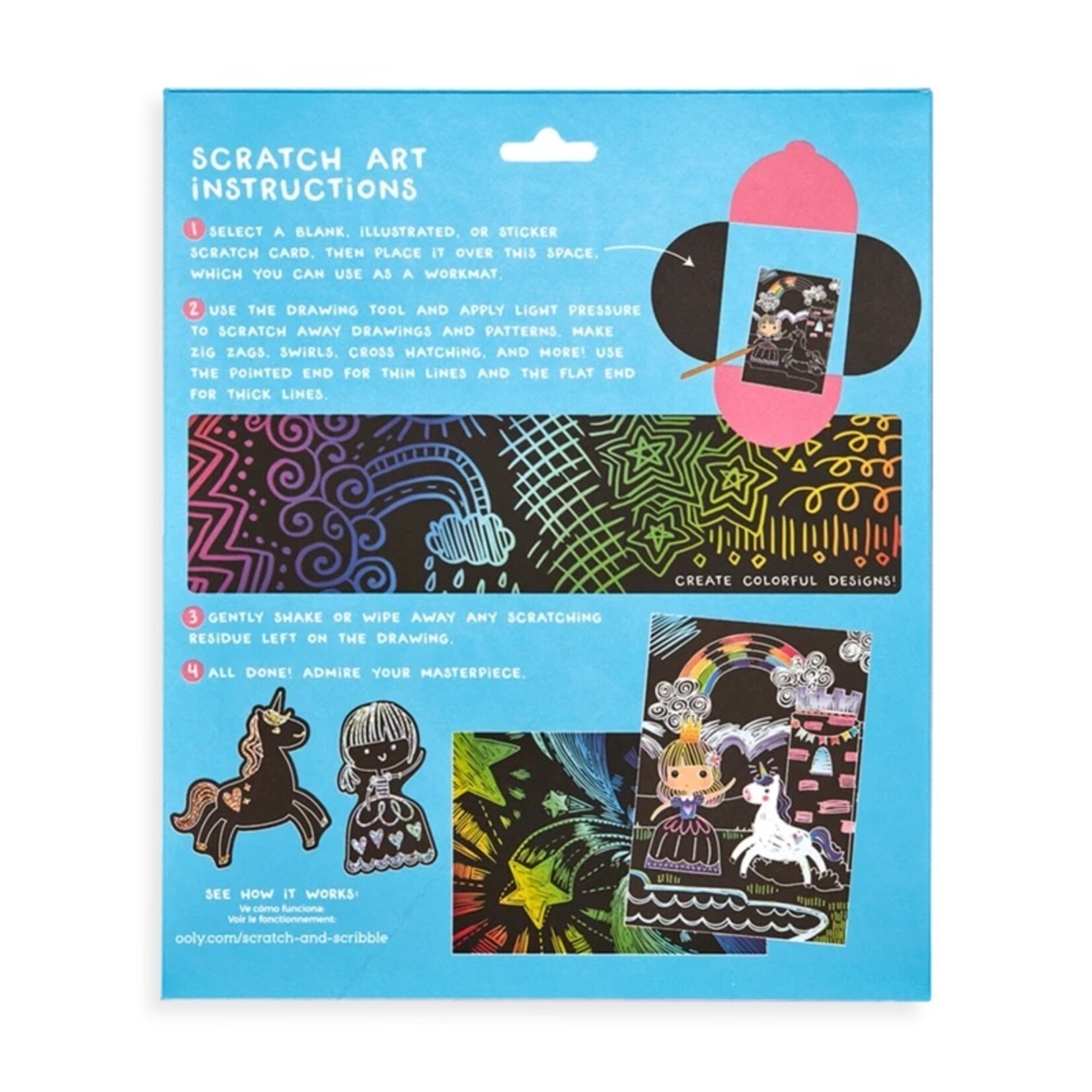 Ooly Scratch & Scribble Princess Garden  /6