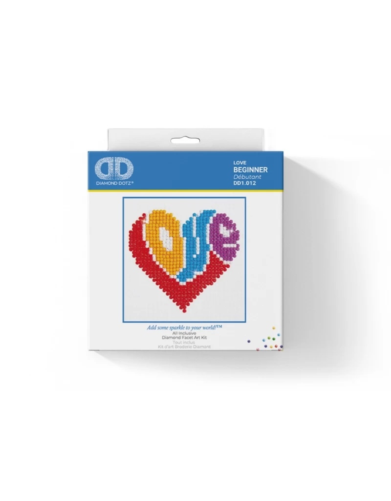 Kit Diamond Dotz Pittura Principiante Love You - 97x77 Cm, Crea Quadri Con Diamanti Faccettati - 2