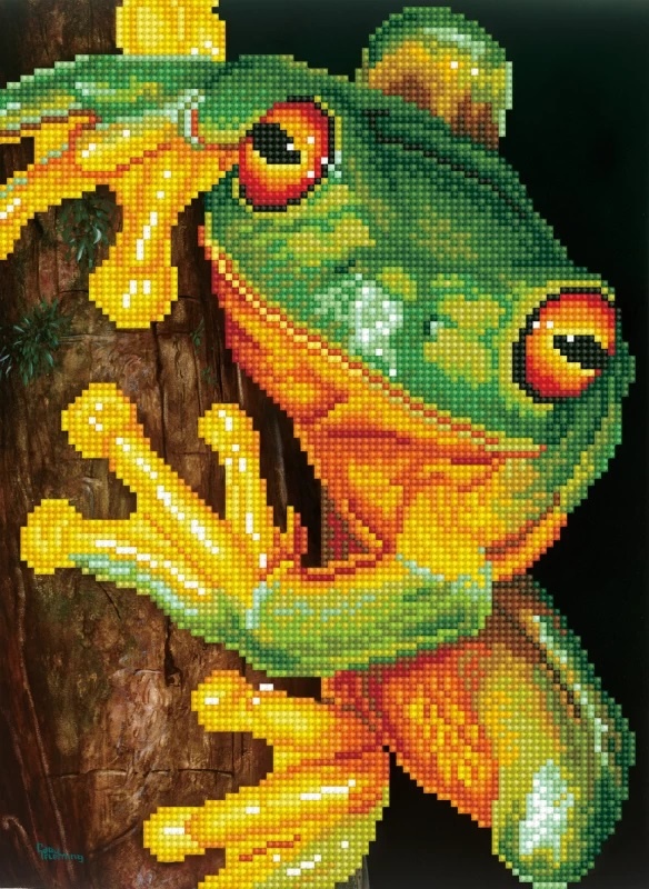 Green Tree Frog - Facet Art Kit