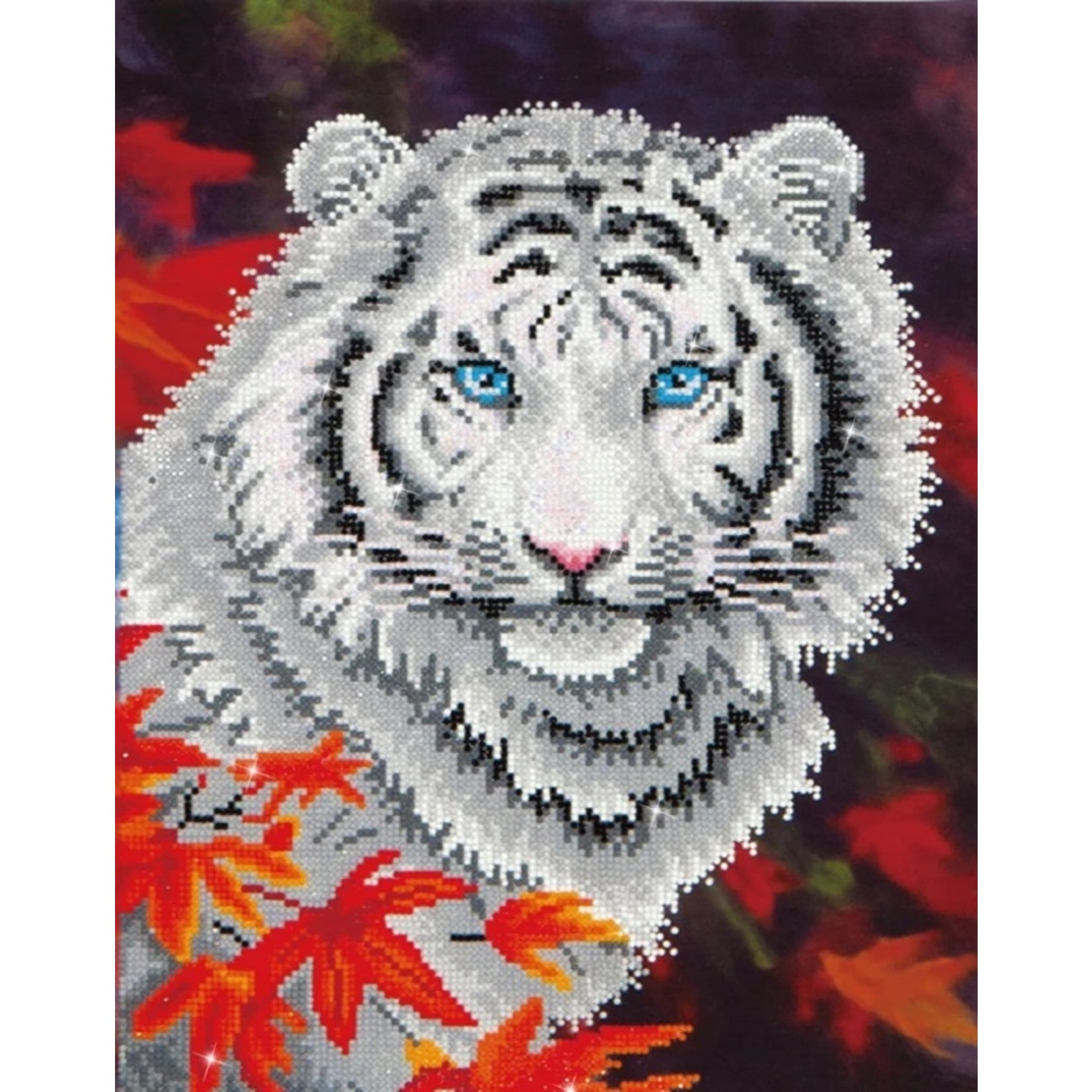 Diamond Dotz White Tiger in Autumn - Facet Art Kit