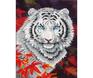 Diamond Dotz White Tiger in Autumn - Facet Art Kit